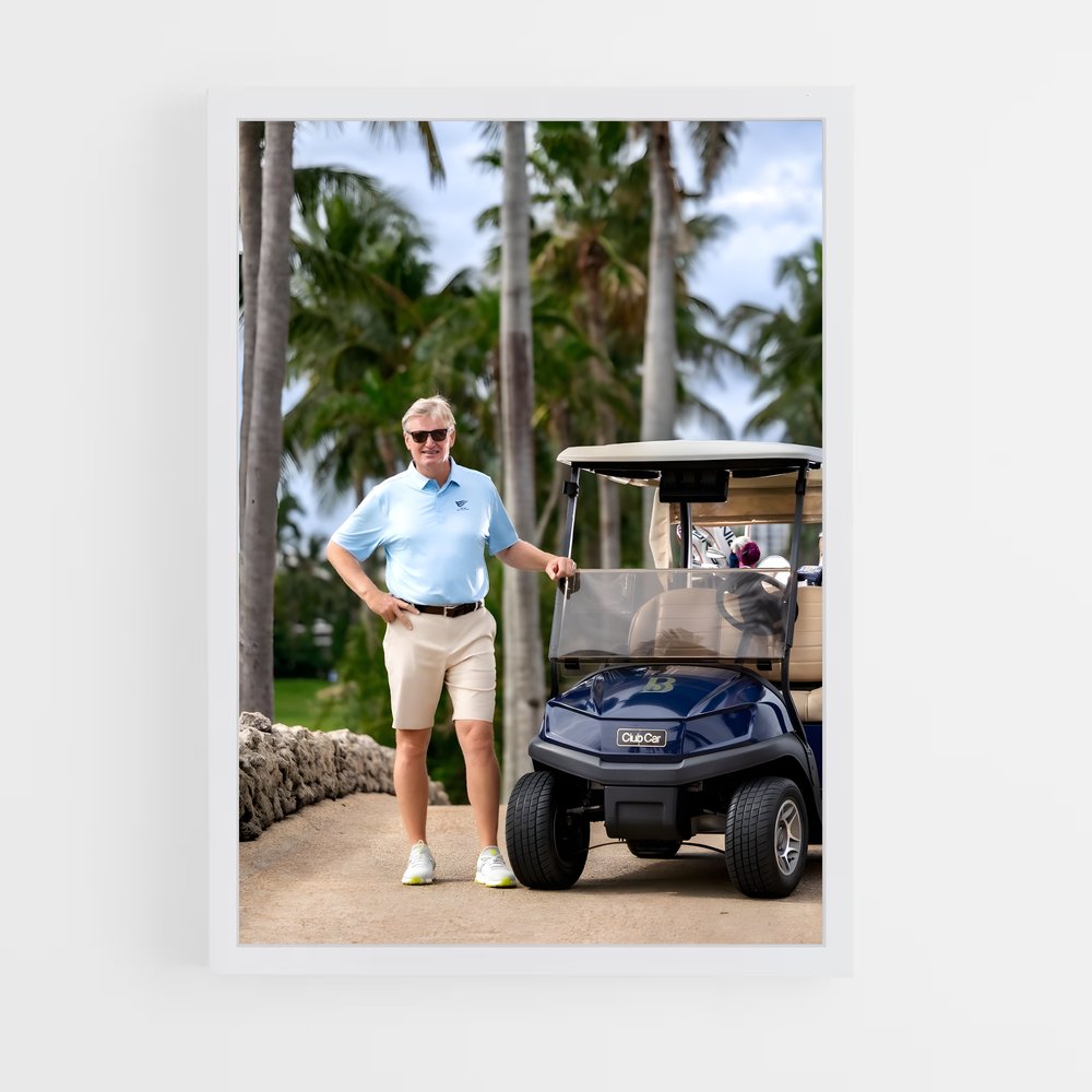Poster Tee Time Ernie – affiche Golf (vue 3)